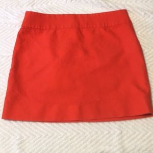 J.Crew Orange Mini Skirt